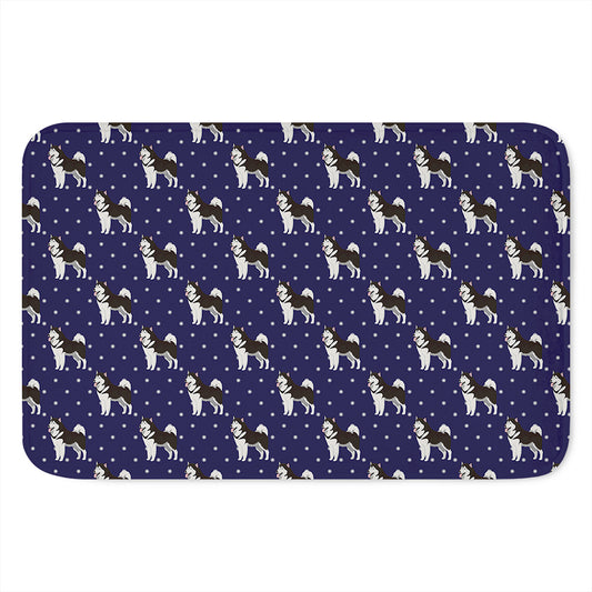 Alaskan Malamute Pattern Print Indoor Door Mat