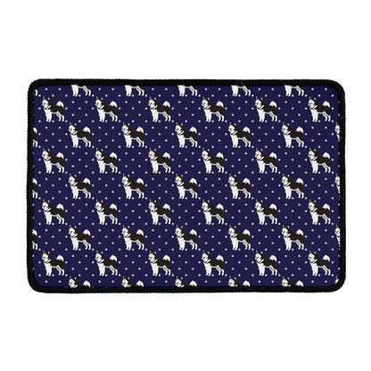 Alaskan Malamute Pattern Print Kitchen Mat
