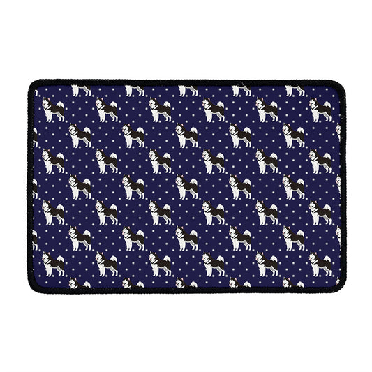 Alaskan Malamute Pattern Print Kitchen Mat