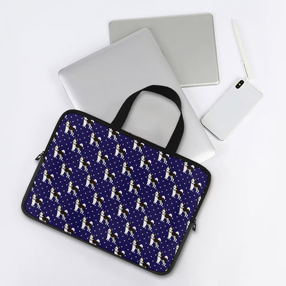 Alaskan Malamute Pattern Print Laptop Sleeve With Handle