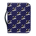 Alaskan Malamute Pattern Print Leather Bible Cover