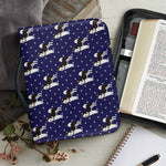 Alaskan Malamute Pattern Print Leather Bible Cover