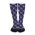 Alaskan Malamute Pattern Print Long Socks