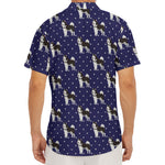 Alaskan Malamute Pattern Print Men's Deep V-Neck Shirt