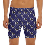 Alaskan Malamute Pattern Print Men's Long Boxer Briefs