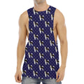 Alaskan Malamute Pattern Print Men's Muscle Tank Top