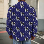 Alaskan Malamute Pattern Print Men's Shirt Jacket