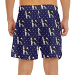 Alaskan Malamute Pattern Print Men's Split Running Shorts
