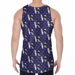 Alaskan Malamute Pattern Print Men's Velvet Tank Top