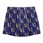 Alaskan Malamute Pattern Print Mesh Shorts