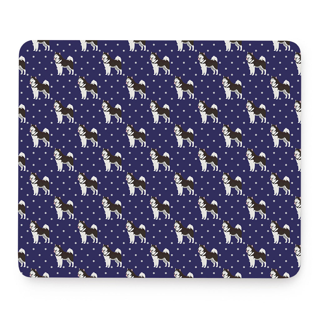 Alaskan Malamute Pattern Print Mouse Pad