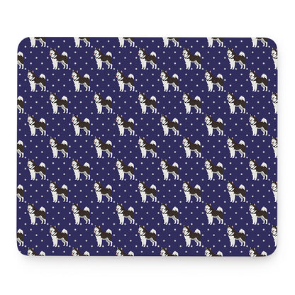 Alaskan Malamute Pattern Print Mouse Pad