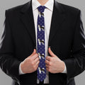 Alaskan Malamute Pattern Print Necktie