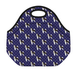 Alaskan Malamute Pattern Print Neoprene Lunch Bag