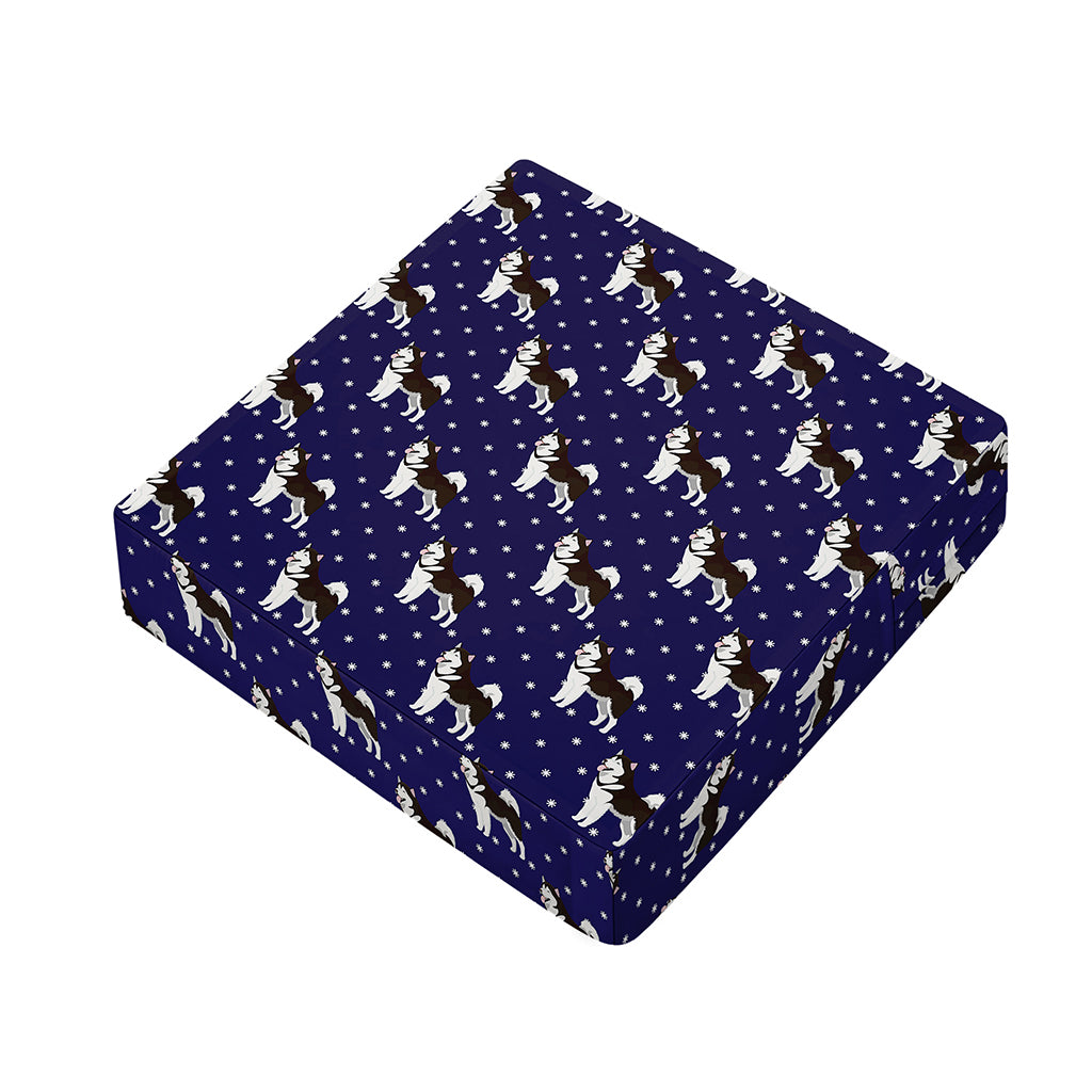 Alaskan Malamute Pattern Print Outdoor Seat Cushion Cover