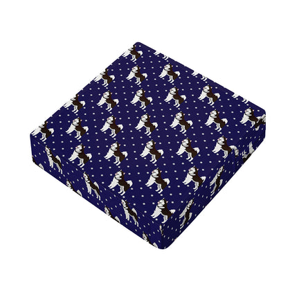 Alaskan Malamute Pattern Print Outdoor Seat Cushion Cover