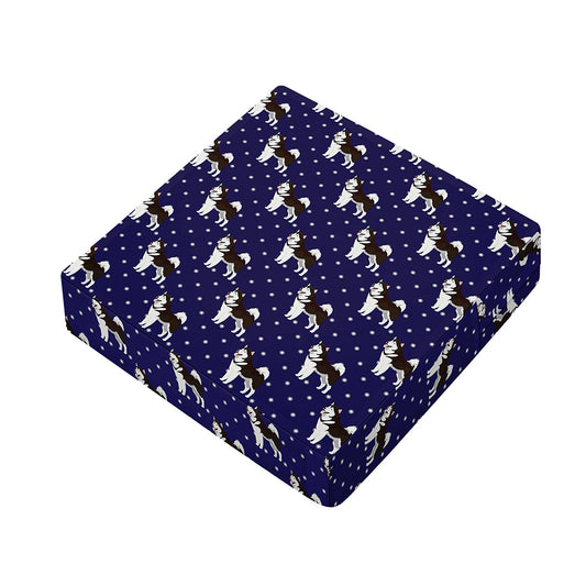 Alaskan Malamute Pattern Print Outdoor Seat Cushion Cover