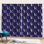 Alaskan Malamute Pattern Print Pencil Pleat Curtains