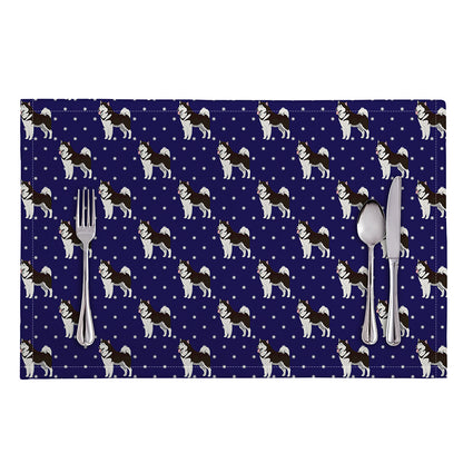 Alaskan Malamute Pattern Print Placemat