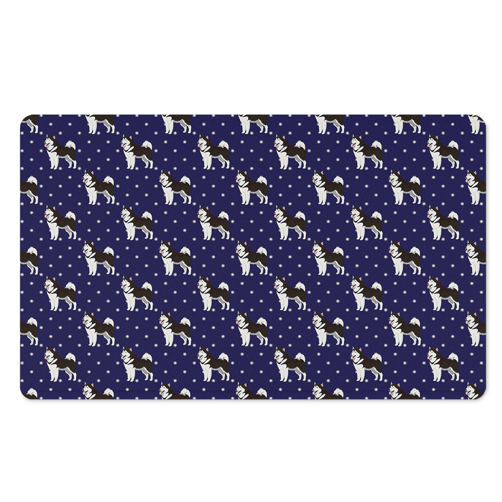 Alaskan Malamute Pattern Print Polyester Doormat