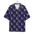Alaskan Malamute Pattern Print Rayon Hawaiian Shirt