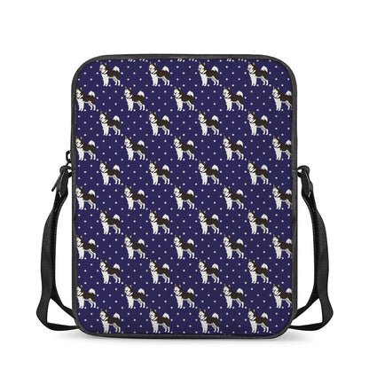 Alaskan Malamute Pattern Print Rectangular Crossbody Bag