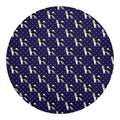 Alaskan Malamute Pattern Print Round Blanket