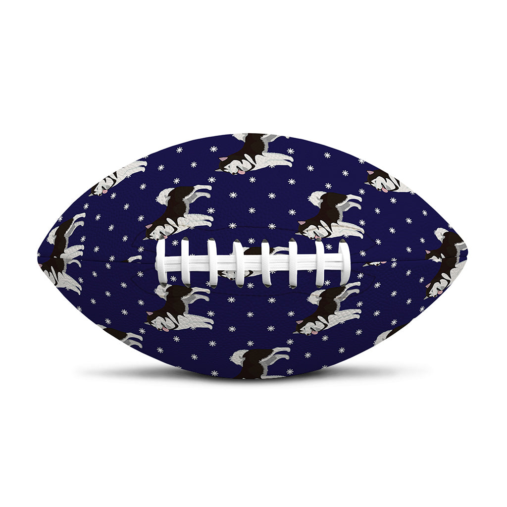 Alaskan Malamute Pattern Print Rugby Ball