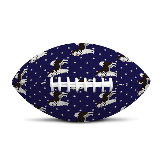 Alaskan Malamute Pattern Print Rugby Ball