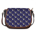 Alaskan Malamute Pattern Print Saddle Bag