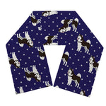 Alaskan Malamute Pattern Print Scarf