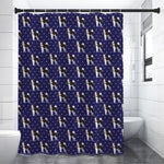 Alaskan Malamute Pattern Print Shower Curtain