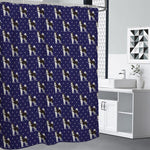 Alaskan Malamute Pattern Print Shower Curtain
