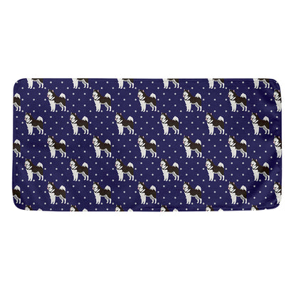 Alaskan Malamute Pattern Print Towel