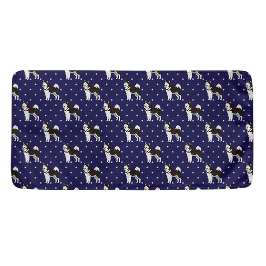 Alaskan Malamute Pattern Print Towel