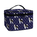 Alaskan Malamute Pattern Print Travel Makeup Bag