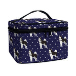 Alaskan Malamute Pattern Print Travel Makeup Bag