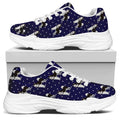 Alaskan Malamute Pattern Print White Chunky Shoes