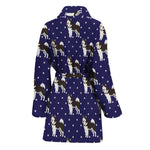 Alaskan Malamute Pattern Print Women's Bathrobe