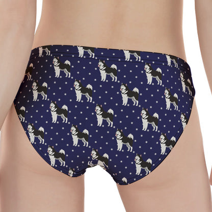 Alaskan Malamute Pattern Print Women's Panties
