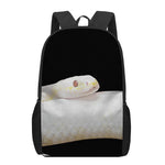 Albino Snake Print 17 Inch Backpack