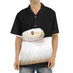 Albino Snake Print Aloha Shirt