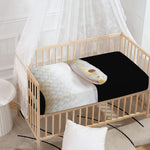 Albino Snake Print Baby Crib Sheet