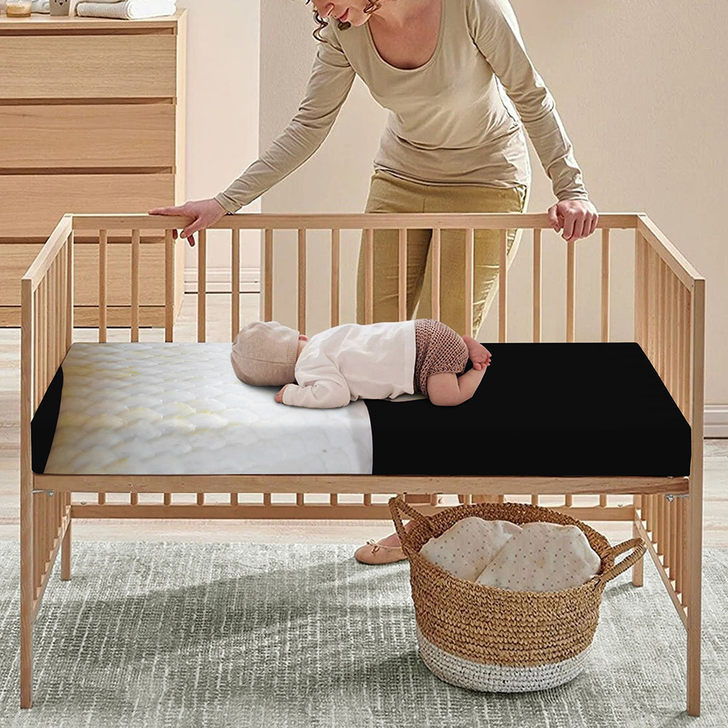 Albino Snake Print Baby Crib Sheet