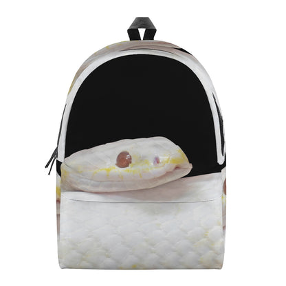 Albino Snake Print Backpack