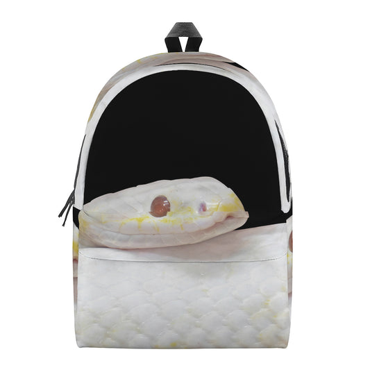 Albino Snake Print Backpack