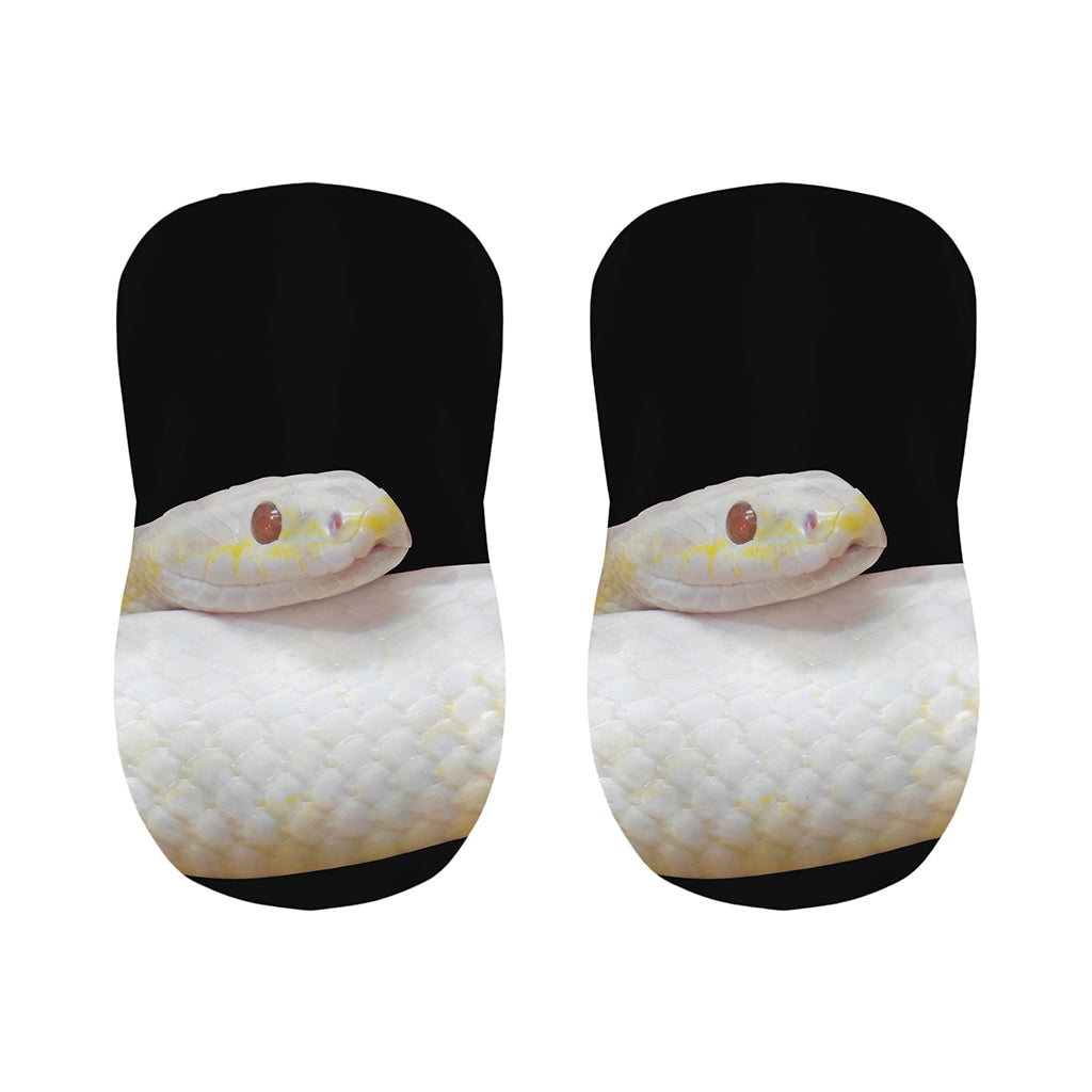 Albino Snake Print Bar Stool Covers