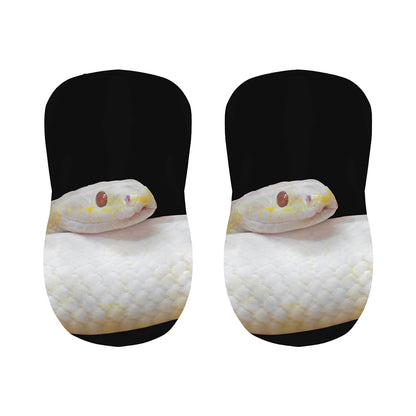 Albino Snake Print Bar Stool Covers