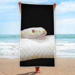 Albino Snake Print Beach Towel