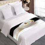Albino Snake Print Bed Runner